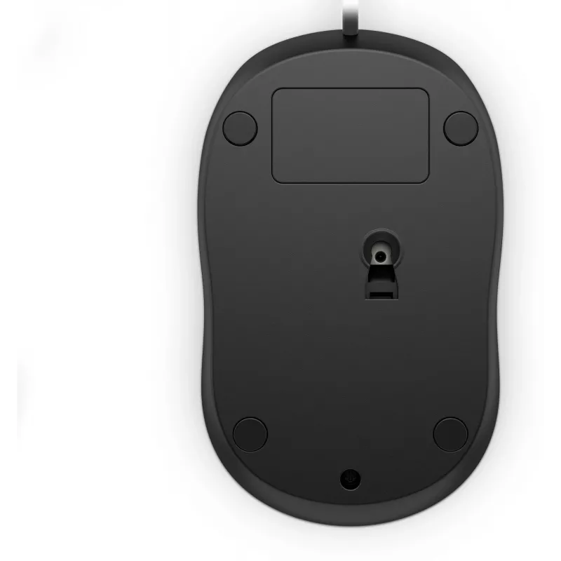 Mysz przewodowa HP 1000, oburęczna, USB Type-A, 1200 DPI, czarna