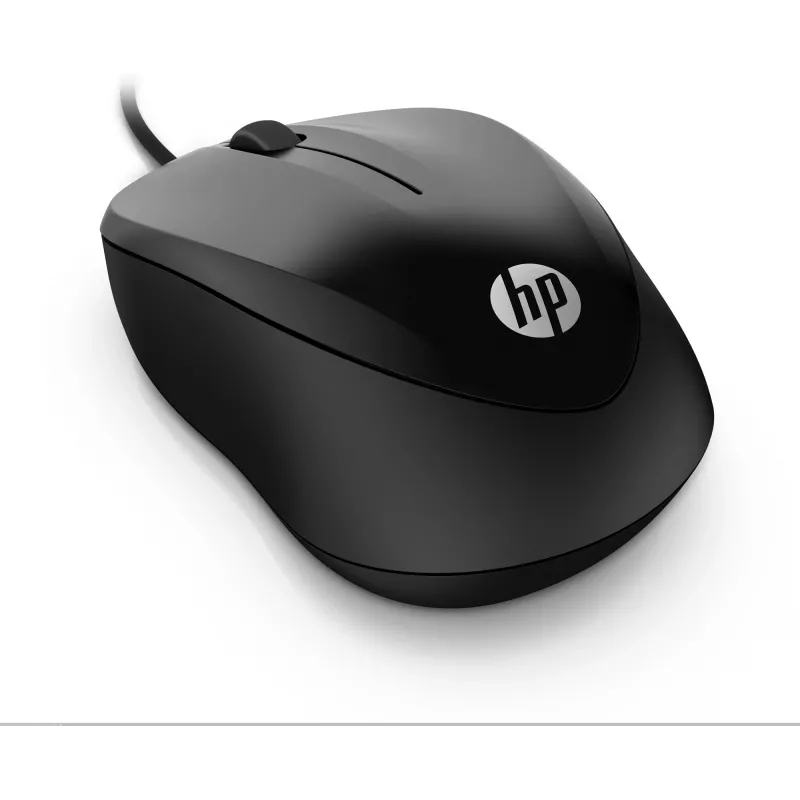 Mysz przewodowa HP 1000, oburęczna, USB Type-A, 1200 DPI, czarna