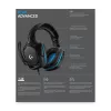 LOGITECH G432 - USB / 3.5mm - Game-headset - 7.1 Surround - niebieski