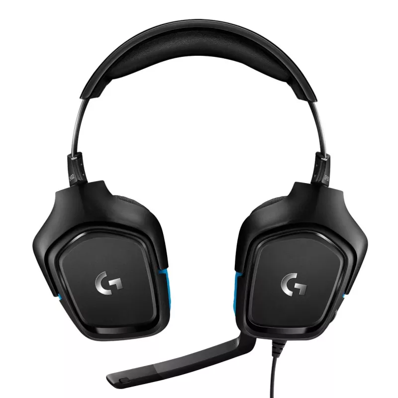 LOGITECH G432 - USB / 3.5mm - Game-headset - 7.1 Surround - niebieski