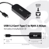 Adapter CLUB3D USB 3.2 Gen1 Type C na RJ45 2.5Gbps