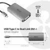 CLUB3D USB3.2 Gen1 Type-C na Dual Link DVI-D HDCP ON wersja Aktywny Adapter M/F
