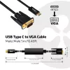 USB Type C to VGA Active kabel M/M CLUB3D CAC-1512 5m