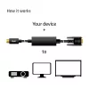 USB Type C to VGA Active kabel M/M CLUB3D CAC-1512 5m