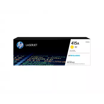HP 415A żółty Oryginalny LaserJet kaseta z tonerem, 2100 stron, żółty, 1 szt.