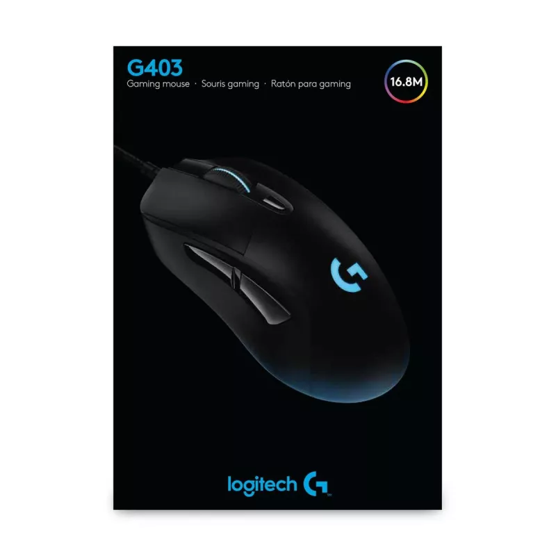 LOGITECH G403 Hero Mysz gamingowa USB Czarna EWR2