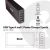 Ładowarka USB CLUB3D typu A i C, 5 portów do 111W