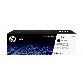 HP 106A Czarny oryginalny wkład tonerowy do drukarki laserowej, 1000 stron, czarny, 1 szt.