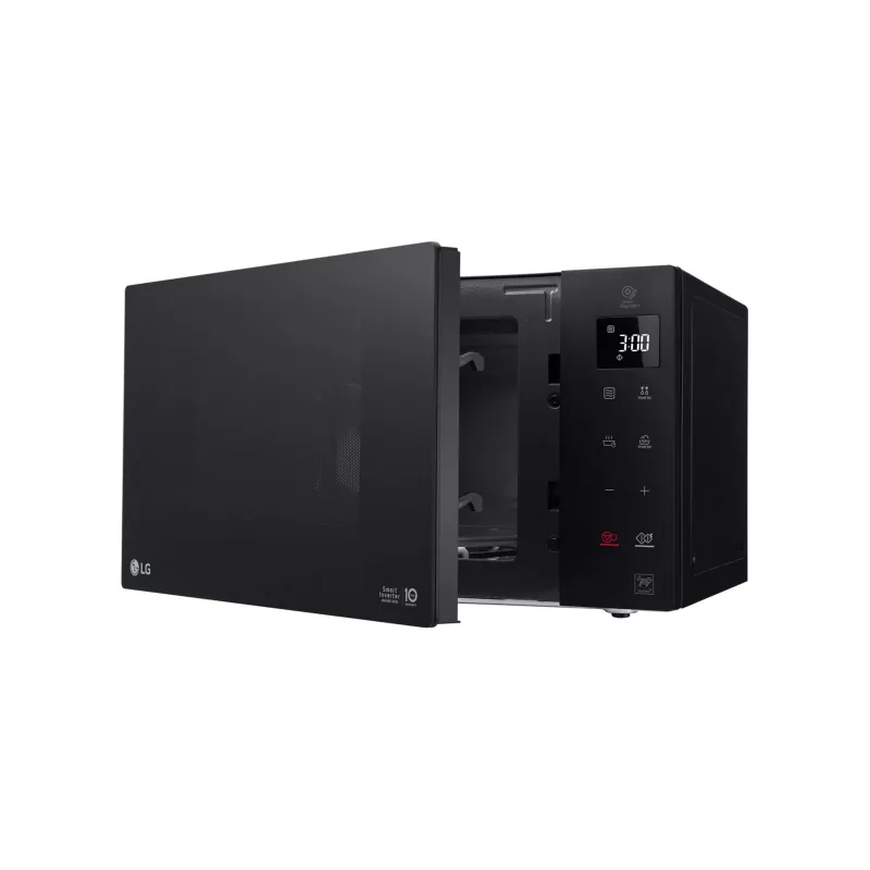 LG NeoChef MS 2535 GIB czarna kuchenka mikrofalowa solo do postawienia na blacie 25 L 300 W
