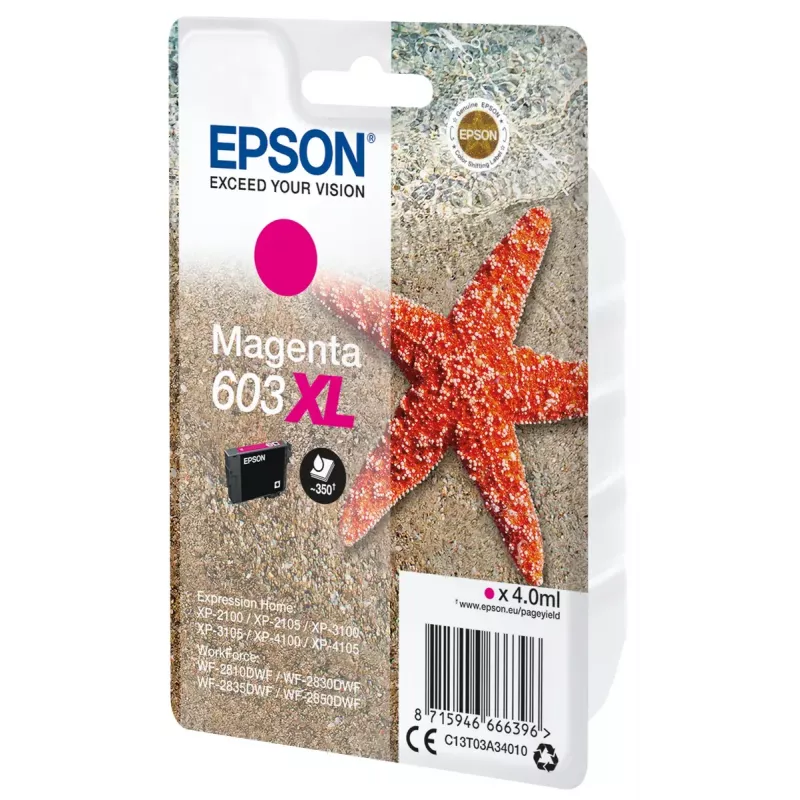 Epson C13T03A34010 wkład atramentowy 1 szt. Oryginał Wysokowydajny (XL) magenta
