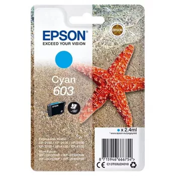 Wkład atramentowy Epson C13T03U24010 1 szt. oryginalny standardowa wydajność cyjan