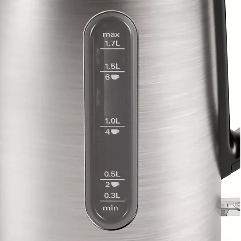 Bosch TWK4P440 czajnik elektryczny 1.7 L 2400 W Czarny, stal nierdzewna