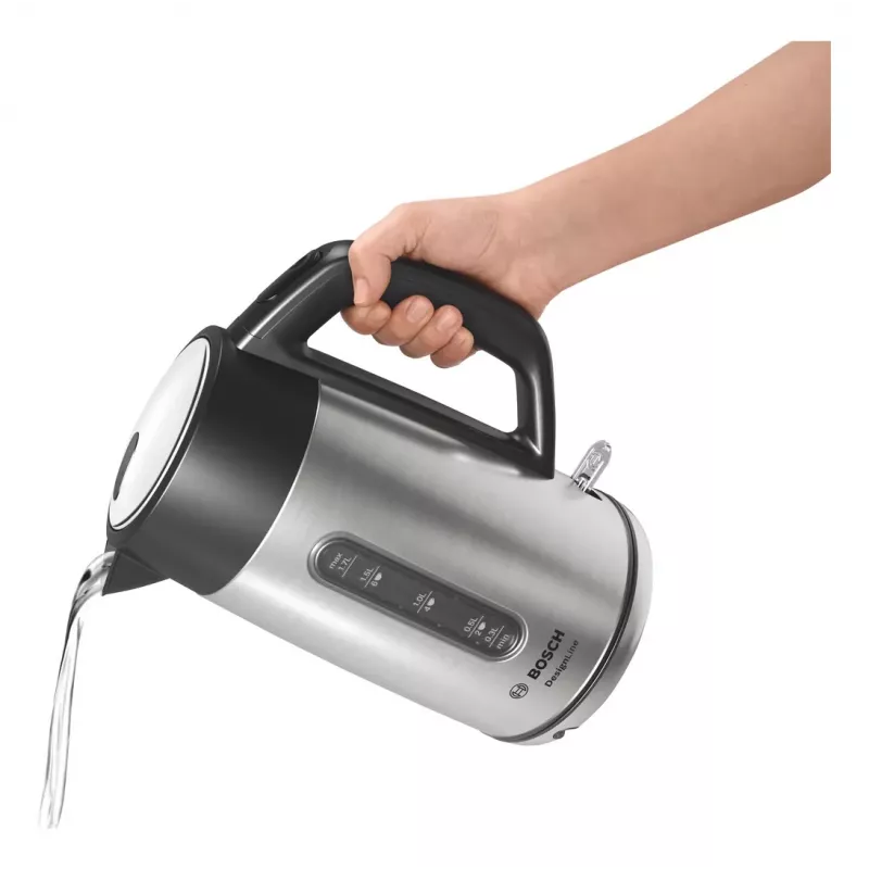 Bosch TWK4P440 czajnik elektryczny 1.7 L 2400 W Czarny, stal nierdzewna