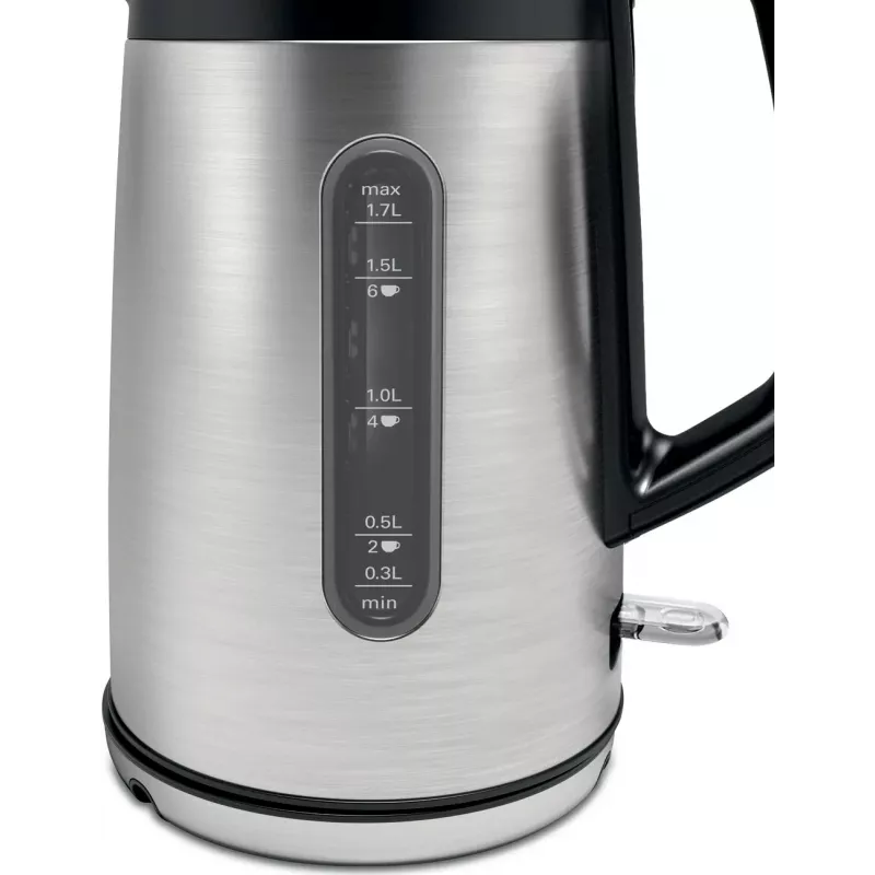 Bosch TWK4P440 czajnik elektryczny 1.7 L 2400 W Czarny, stal nierdzewna