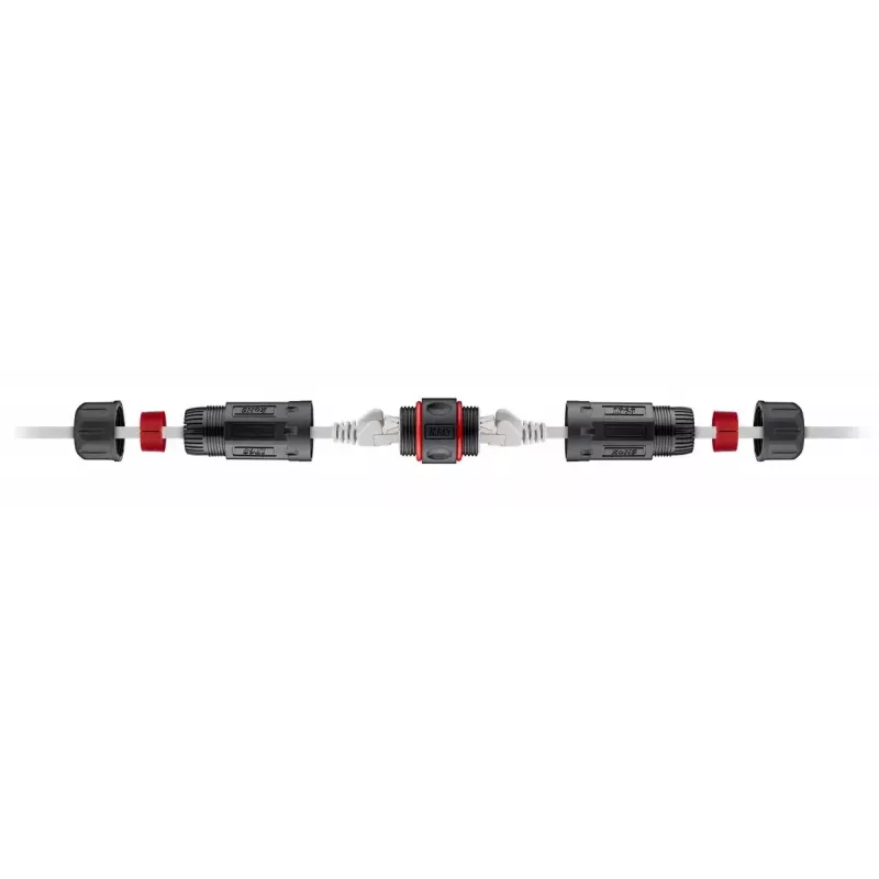 Akcesorium kablowe Goobay 79566 Czarny 250 MHz 2x RJ45