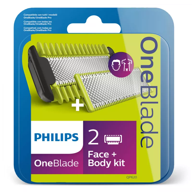 Ostrze do golenia Philips Norelco OneBlade QP620/50 ostrza wymienne, czarny, 2 szt.