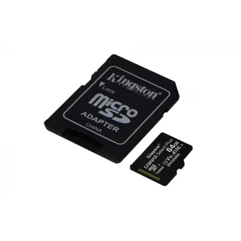 Kingston Technology Canvas Select 64GB micSDXC Plus 100R A1 C10 Karta + ADP