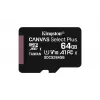 Kingston Technology Canvas Select 64GB micSDXC Plus 100R A1 C10 Karta + ADP