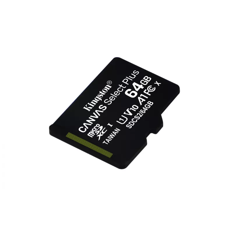 Kingston Technology Canvas Select 64GB micSDXC Plus 100R A1 C10 Karta + ADP