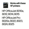 HP 912 Czarny oryginalny wkład z tuszem, czarny, 1 szt., 250 stron