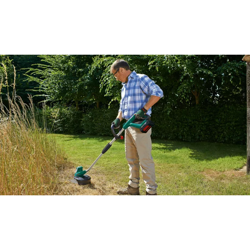 Bosch AdvancedGrassCut 36 Akumulatorowa wykaszarka do trawy Baretool, Podkaszarka żyłkowa, 30 cm, Żyłka nylonowa, Uchwyt pętlowy D, 1,6 mm, 6 m