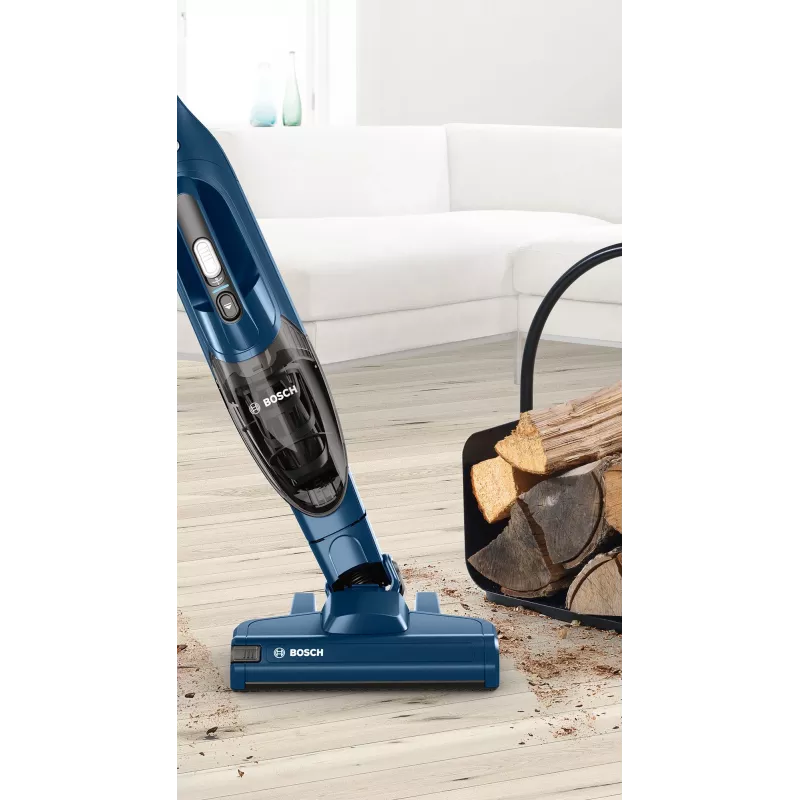 Bosch Serie 2 BBHF216 odkurzacz bezprzewodowy/miotła elektryczna 2-w-1 odkurzacz bezprzewodowy Akumulatorowy Na sucho Bezworkowy Niebieski