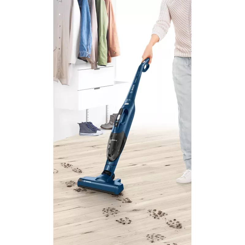Bosch Serie 2 BBHF216 odkurzacz bezprzewodowy/miotła elektryczna 2-w-1 odkurzacz bezprzewodowy Akumulatorowy Na sucho Bezworkowy Niebieski