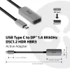 Aktywny adapter CLUB3D USB Type C do DisplayPort 1.4 8K60Hz HBR3