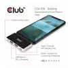 CLUB3D USB Type C 4-w-1 Hub do HDMI™ 4K60Hz USB Type C PD / USB Type A / Gniazdo audio