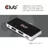 CLUB3D USB Type C 4-w-1 Hub do HDMI™ 4K60Hz USB Type C PD / USB Type A / Gniazdo audio