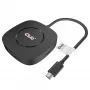 CLUB3D USB Type C 3.2 Gen 1 Multi Stream Transport (MST) Hub DisplayPort 1.4 Triple Monitor