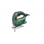 Wyrzynarka Bosch PST 650 — 500 W, 300 W mocy wyjściowej, 65 mm cięcia w drewnie, 4 mm w stali, rękojeść górna, beznarzędziowa wymiana brzeszczotu
