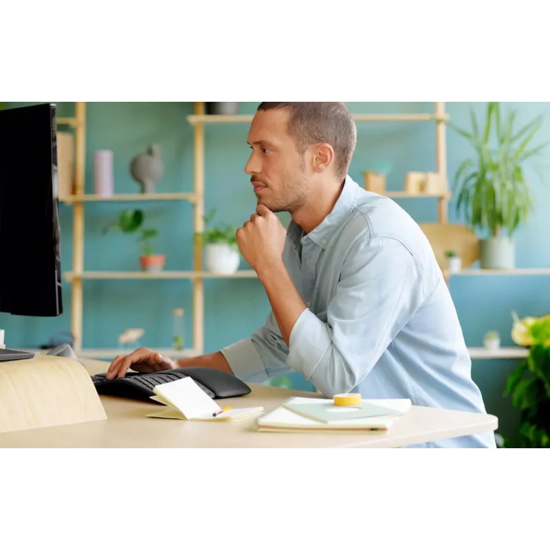 LOGITECH Ergo K860 - Bezprzewodowa dzielona klawiatura Grafit Qwerty Pan Nordic