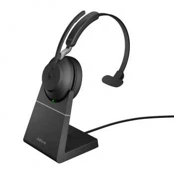 Jabra Evolve2 65 USB-A Czarny MS Stacja ładująca Mono