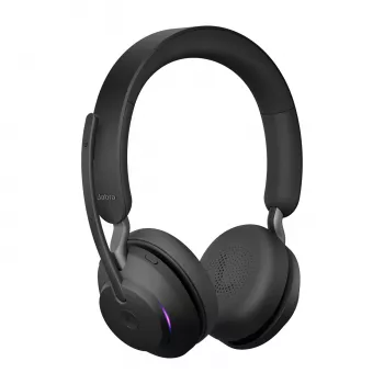 Jabra Evolve2 65 USB-C Czarny MS Stereo, Bezprzewodowy, Biuro/Centrum telefoniczne, 20 - 20000 Hz, 176,4 g, Słuchawki, Czarny