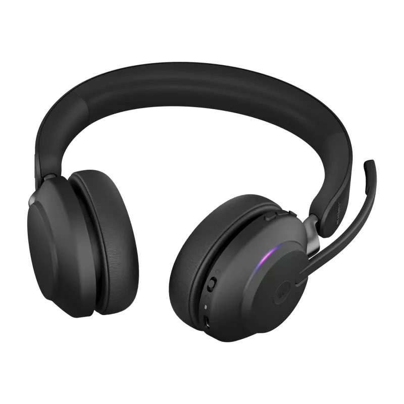 Słuchawki Jabra Evolve2 65 USB-A Czarny MS Stacja ładująca Stereo