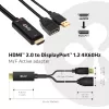 CLUB3D CAC-1331 adapter kabla wideo 0.25 m HDMI DisplayPort Czarny