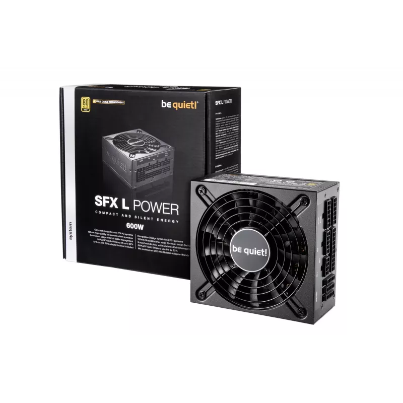 be quiet! SFX L Power zasilacz 600 W 20+4 pin ATX Czarny