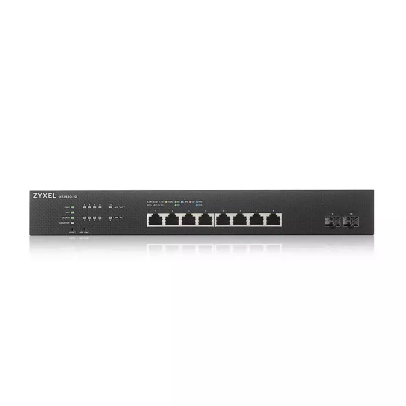 Zyxel XS1930-10-ZZ0101F przełącznik sieciowy Zarządzalny L3 10G Ethernet (100/1000/10000) Czarny