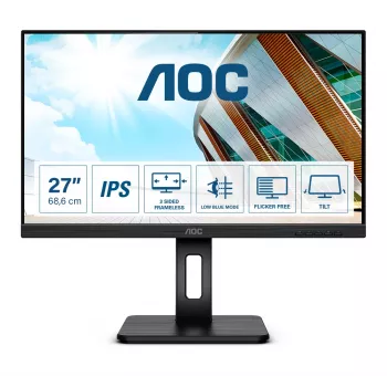 Monitor komputerowy AOC P2 27P2Q 68,6 cm (27 cali) 1920 x 1080 pikseli Full HD LED Czarny