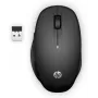 Mysz HP Dual Mode Black Mouse 300, praworęczna, optyczna, RF bezprzewodowa, 3600 DPI, czarna