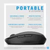 Mysz HP Dual Mode Black Mouse 300, praworęczna, optyczna, RF bezprzewodowa, 3600 DPI, czarna