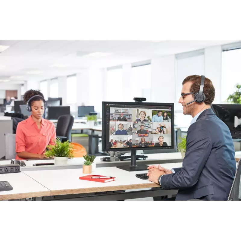 LOGITECH Zone Wireless - USB-C / USB-A - Zestaw słuchawkowy - MSFT Teams Zone - Czarny