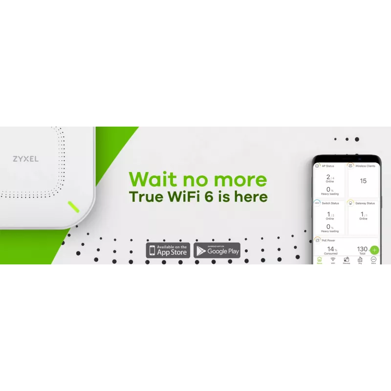 Zyxel NWA110AX 1000 Mbit/s Biały Power over Ethernet (PoE)