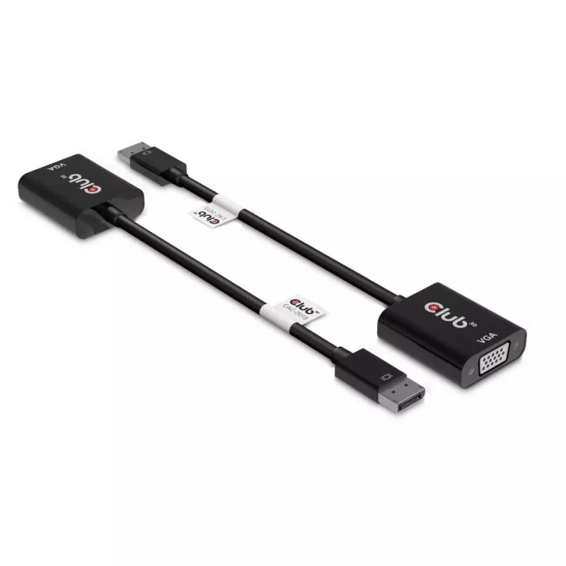 CLUB3D DisplayPort™ na VGA Czarny Aktywny Adapter M/F