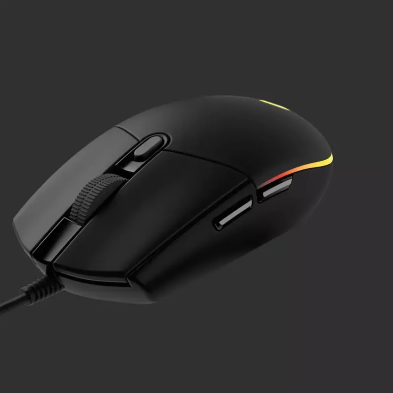LOGITECH G203 Lightsync mysz gamingowa USB czarna