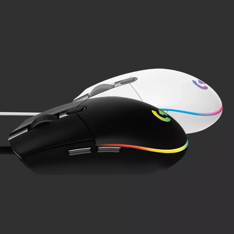 LOGITECH G203 Lightsync mysz gamingowa USB czarna