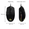 LOGITECH G203 Lightsync mysz gamingowa USB czarna