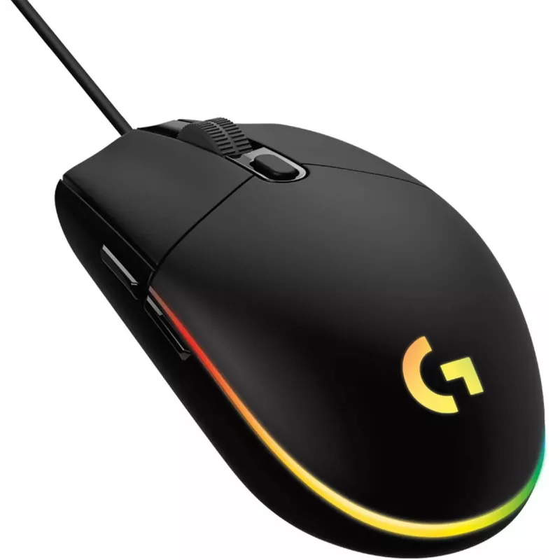 LOGITECH G203 Lightsync mysz gamingowa USB czarna