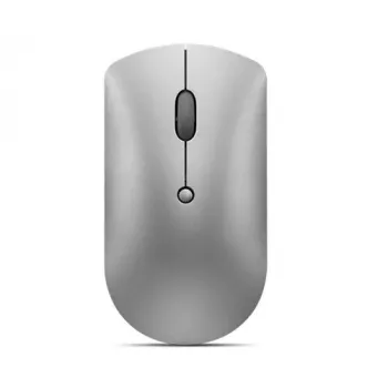 Optyczna mysz Bluetooth Lenovo 600 — 2400 DPI, Bluetooth 5.0 dual-host, 3 przyciski, kulkowa rolka przewijania, żelaznoszary